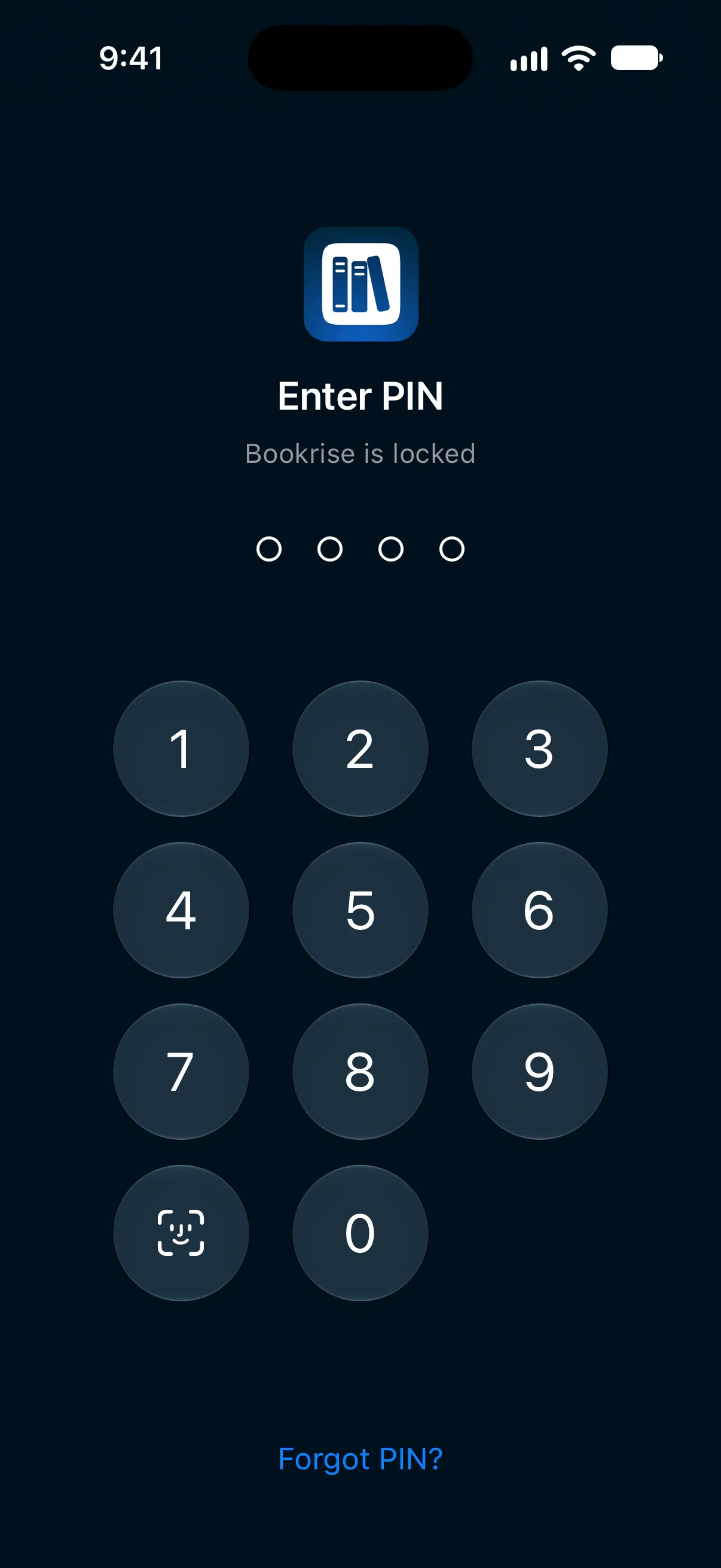 Lock the app with Face ID.