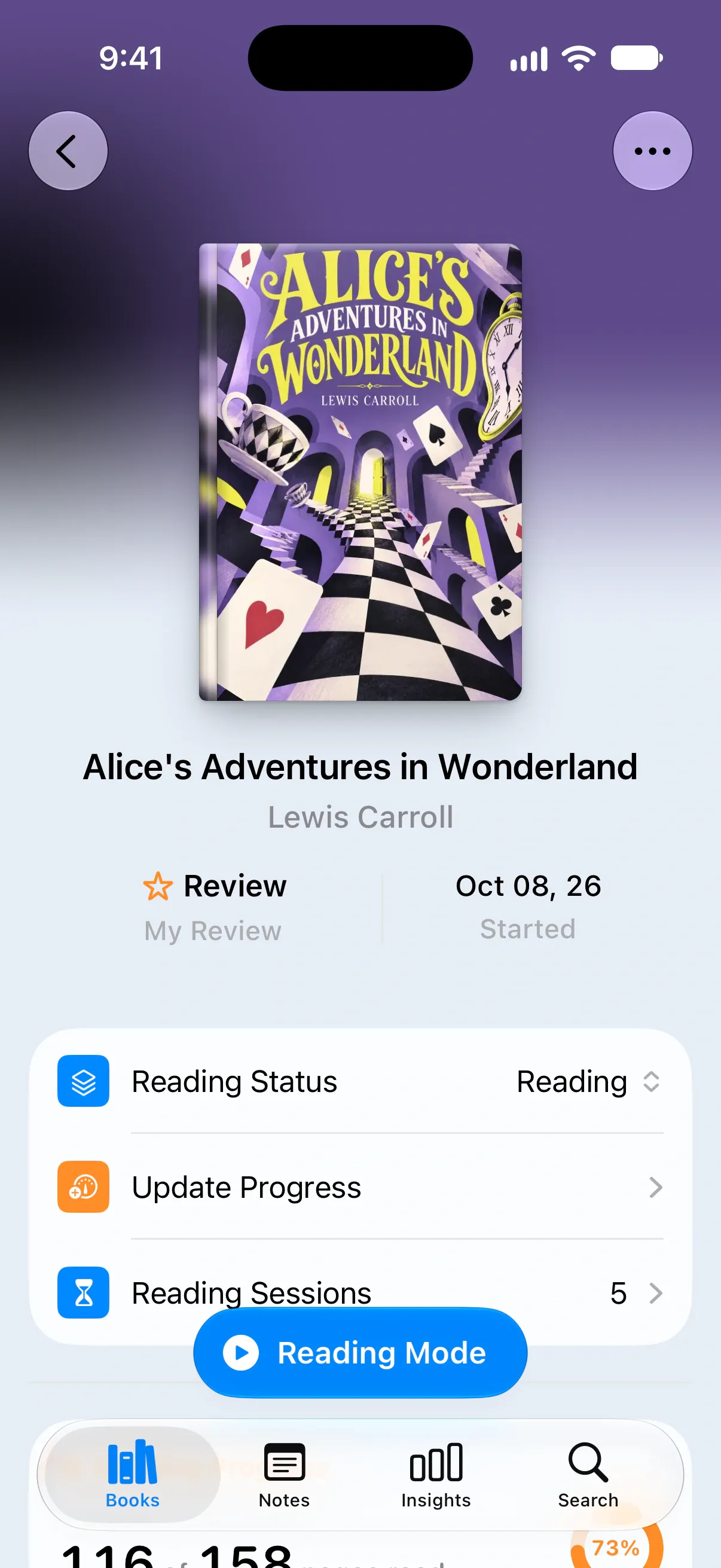 Book details and activity: Overview