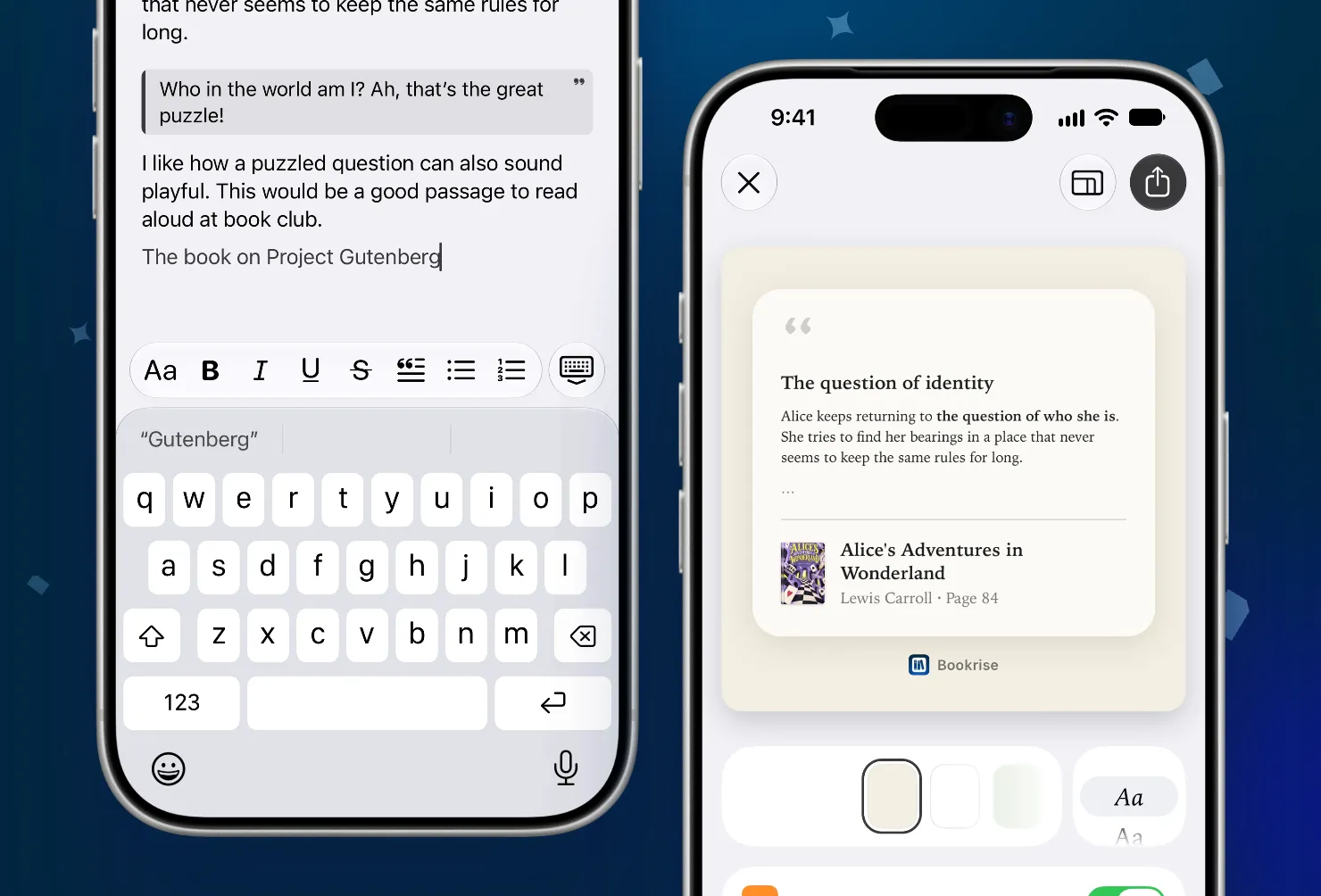 A note in the new editor and its share card