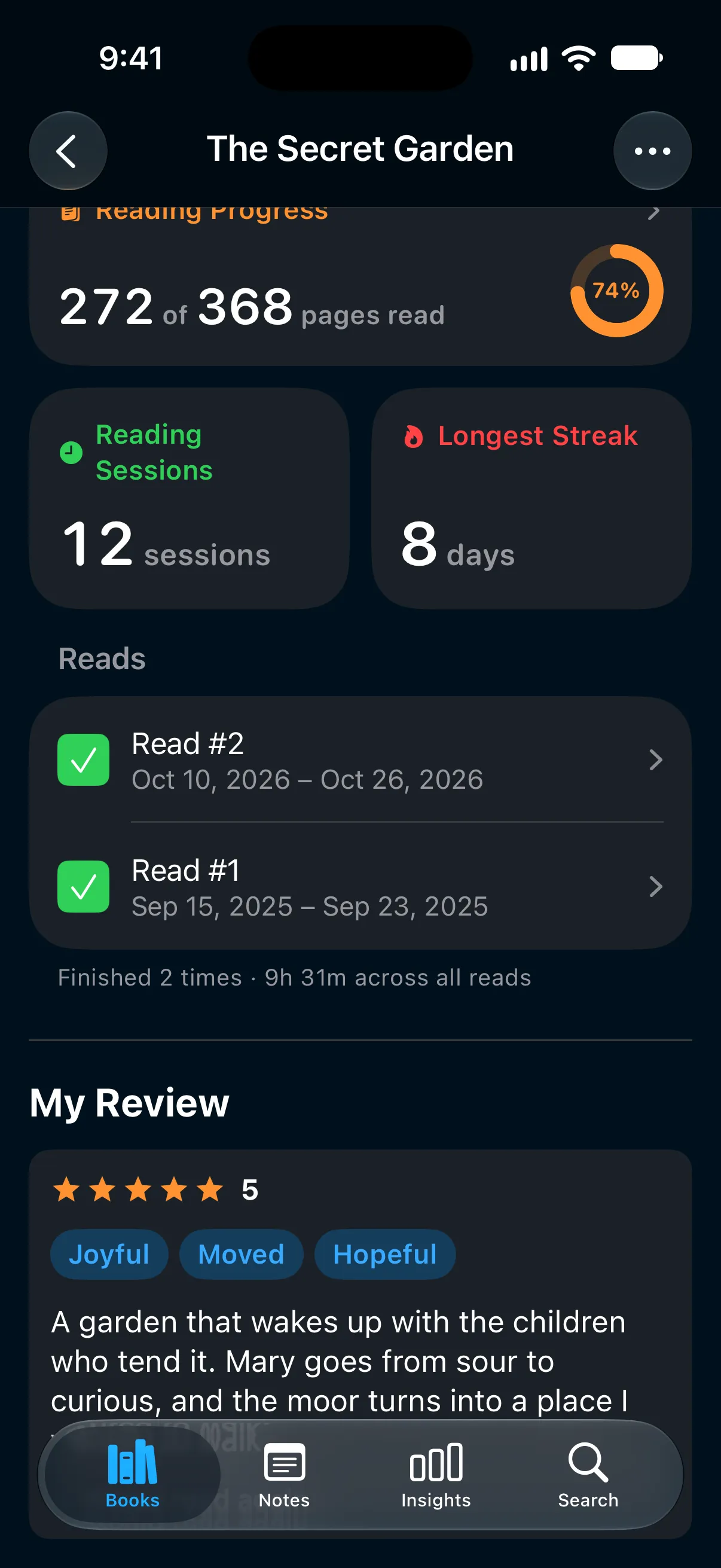 Track your re-reads.