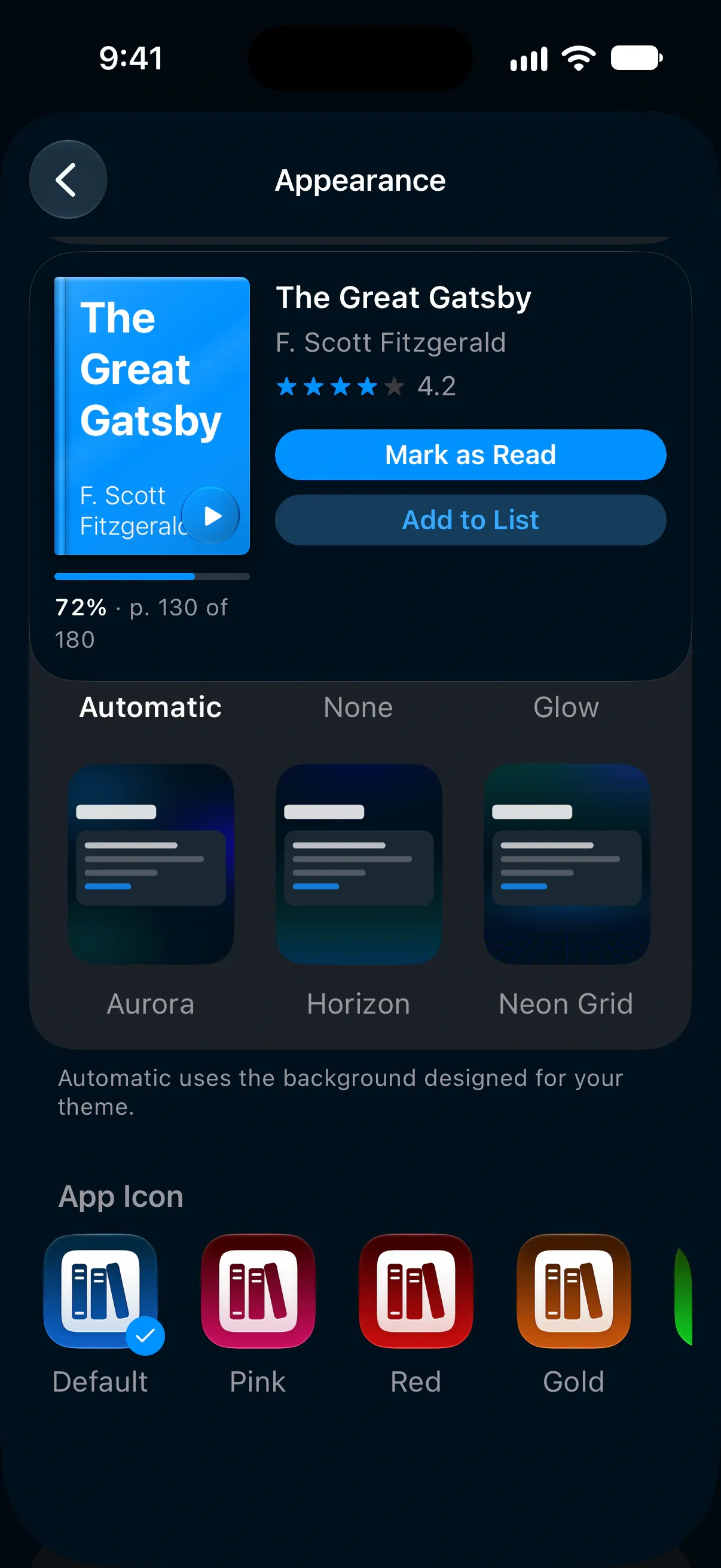 Customize your app theme.