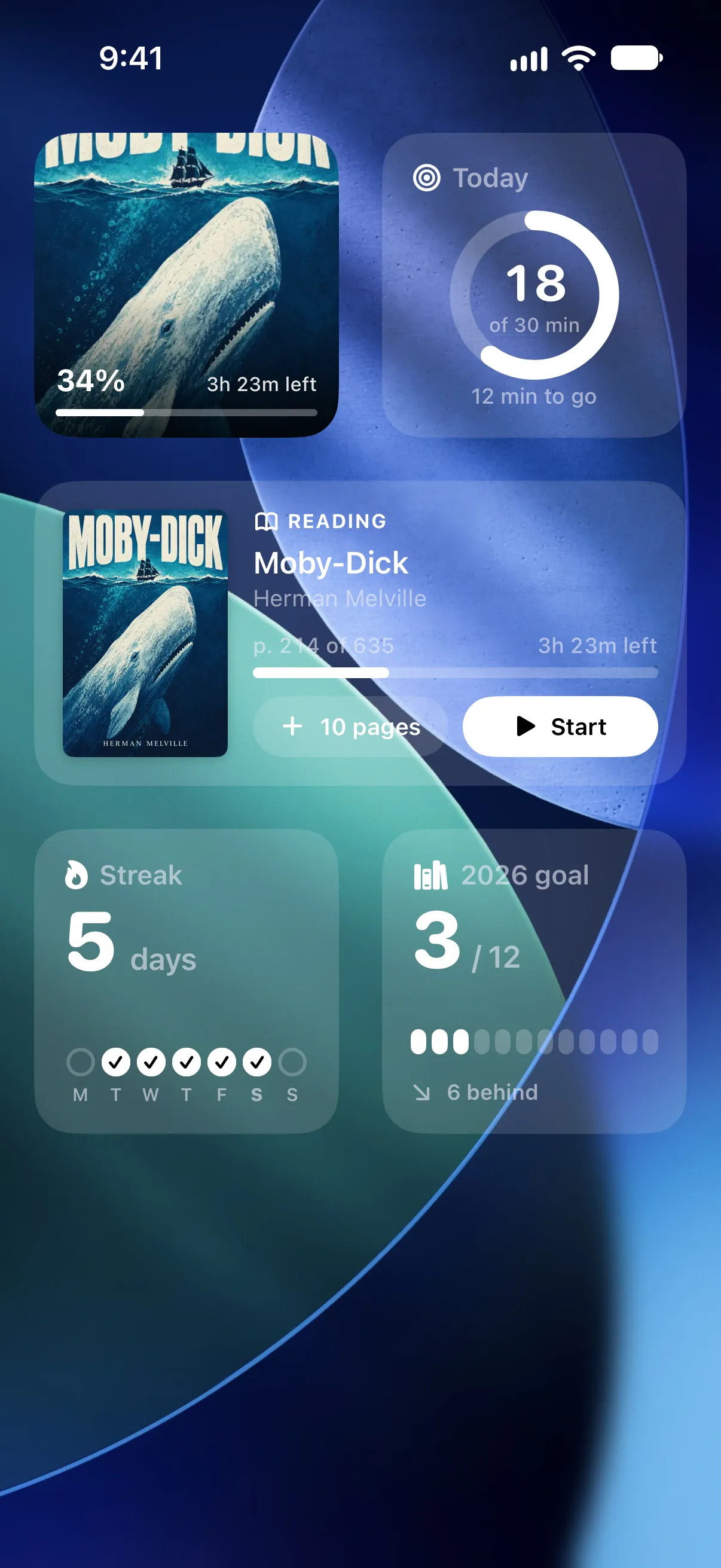 Widgets, Live Activity and Siri: Home Screen · Tinted